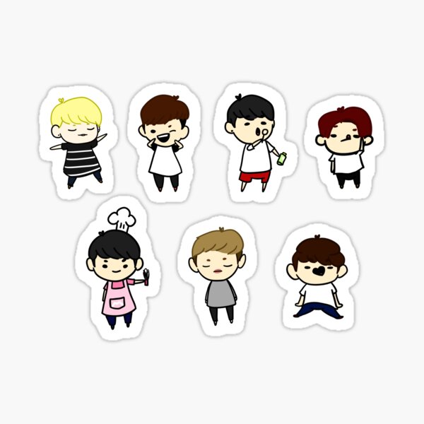 Chibi BTS Stickers 