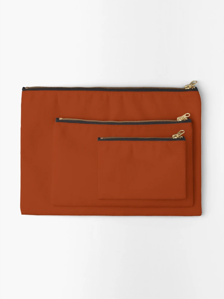 Thumbnail 2 of 4, Zipper Pouch, Copper designed and sold by ColorObsession.