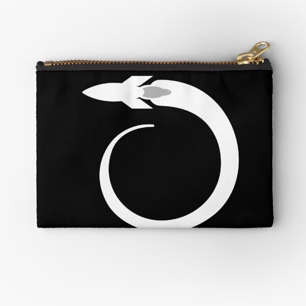 White Rocket Zipper Pouch