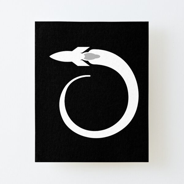 White Rocket Canvas Mounted Print