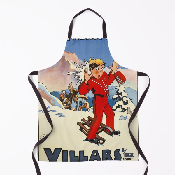 Artikelvorschau, retro villars palace hotel wintersport vintage reclame entworfen und verkauft von CorasPosters.