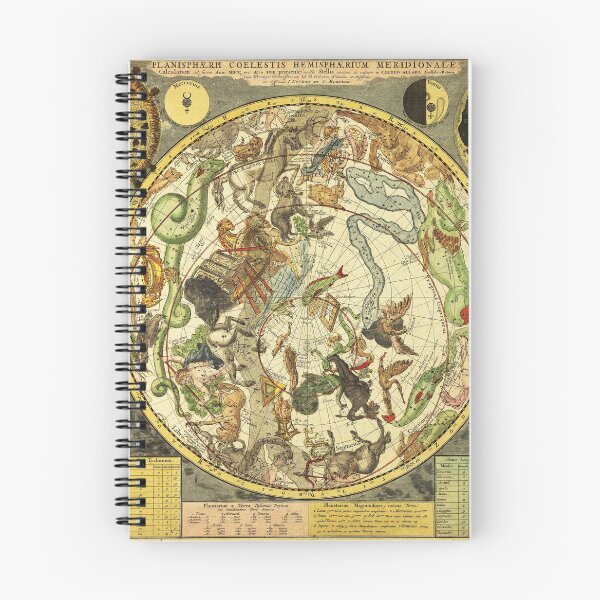 Item preview, STAR MAP OF THE SOUTHERN SKY 1722 Antique Astrology Maps designed and sold by BulganLumini.