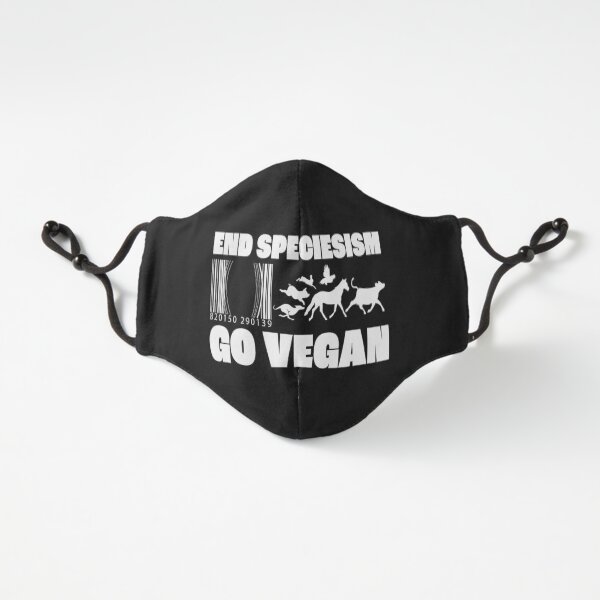 End Speciesism Go Vegan - Bar Code Cage Fitted 3-Layer