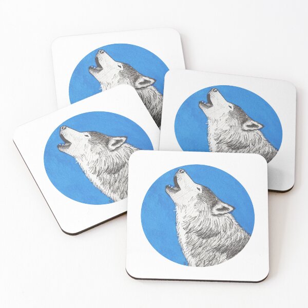 Item preview, Inktober 2020: Wolf designed and sold by Pamela Sommer.