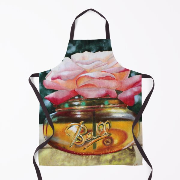 Item preview, Rose in Amber Glass Ball Jar designed and sold by mary hughes.