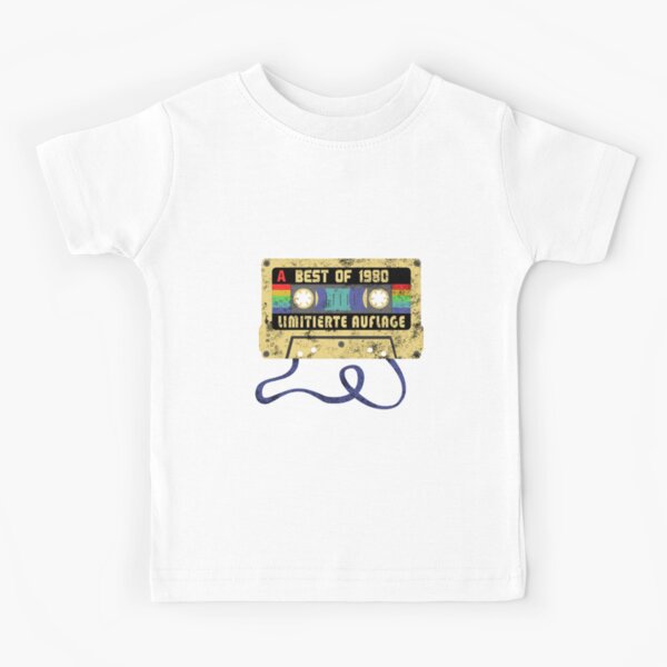 T-shirt enfant avec l'œuvre « Magnétophone cassette années 80, 90, rétro  vintage » de l'artiste Lenny Stahl
