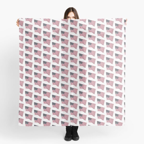 Flapping American Flags Scarf