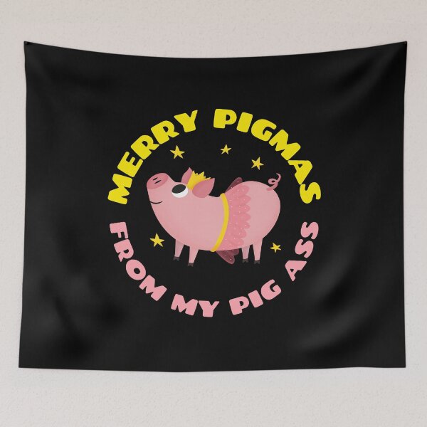 Item preview, Merry Pigmas From My Pig Ass Funny Christmas Cute designed and sold by jacks-tees.