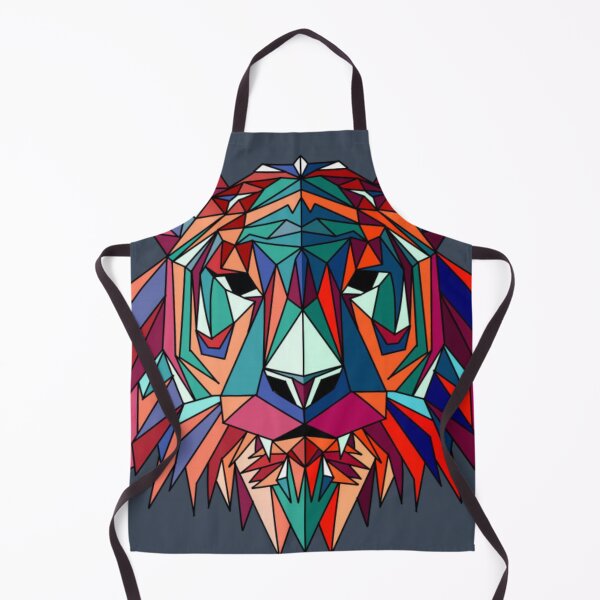 Item preview, colorful geometric lion head designed and sold by AnthonyVdV.