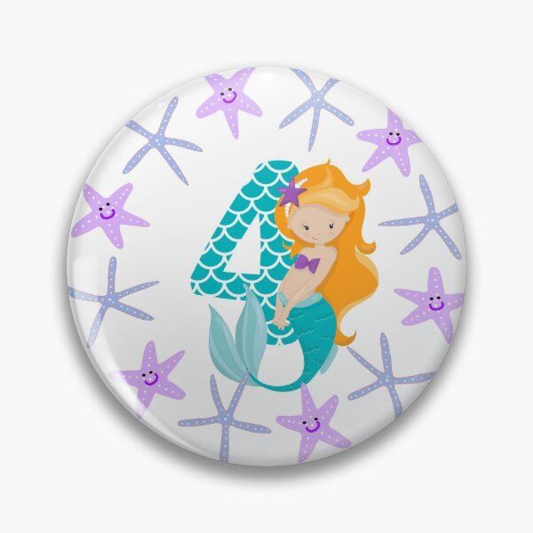 Item preview, Copy of birthday mermaid four years old gift birthday present number four designed and sold by Jelisandie.