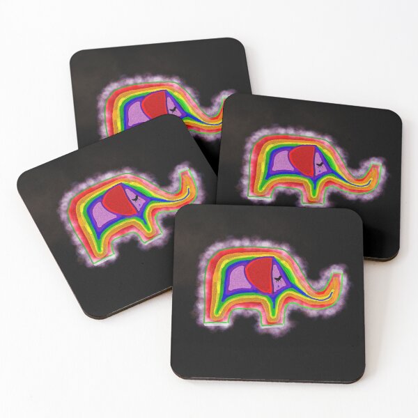 Item preview, Hopeful rainbow elephant  designed and sold by Melanie Julie.