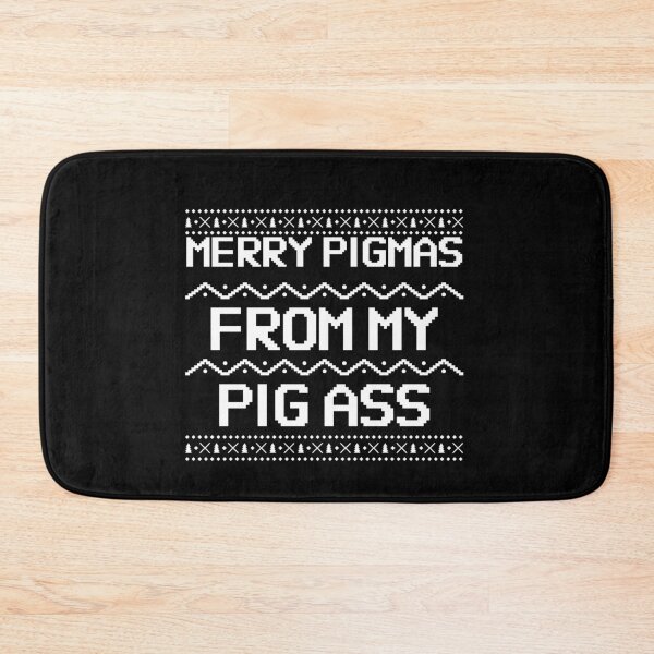 Item preview, Merry Pigmas From My Pig Ass Funny Christmas Ugly Sweater designed and sold by jacks-tees.