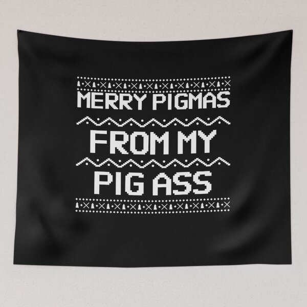 Item preview, Merry Pigmas From My Pig Ass Funny Christmas Ugly Sweater designed and sold by jacks-tees.