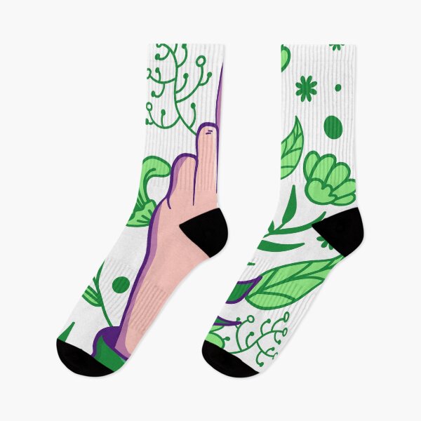Item preview, floral fuck you symbol designed and sold by hacksolutions.