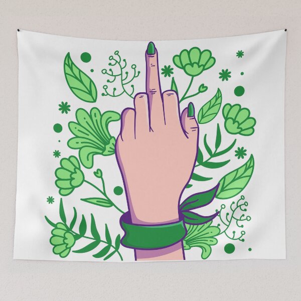 Item preview, floral fuck you symbol designed and sold by hacksolutions.