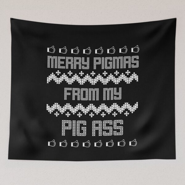 Item preview, Merry Pigmas From My Pig Ass Funny Christmas Ugly Sweater designed and sold by jacks-tees.