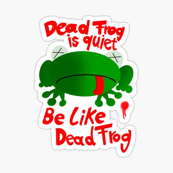 Toter Frosch Dead Frog Sticker