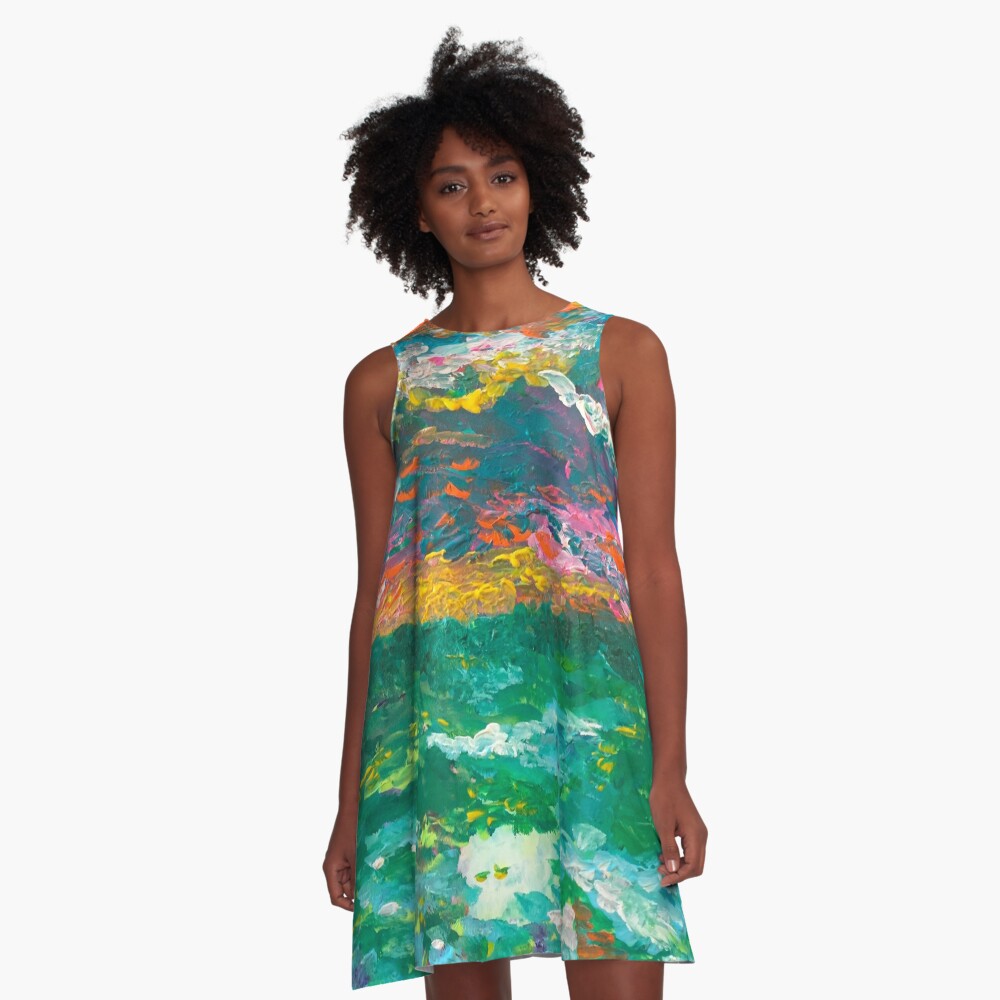 Monet’s Dream A-Line Dress