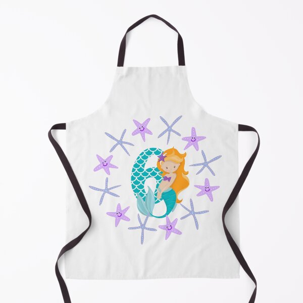 Item preview, Birthday mermaid six years old birthday present number six designed and sold by Jelisandie.