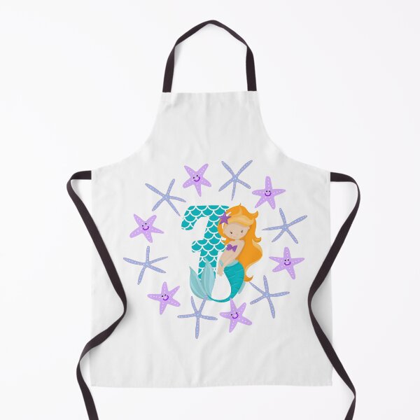 Item preview, Birthday mermaid seven years old birthday present number seven designed and sold by Jelisandie.
