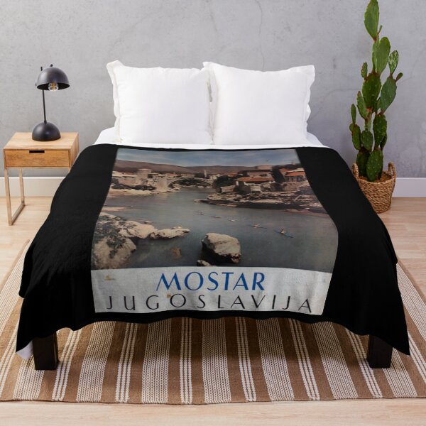 Artikelvorschau, retro Mostarvintage voyage entworfen und verkauft von CorasPosters.