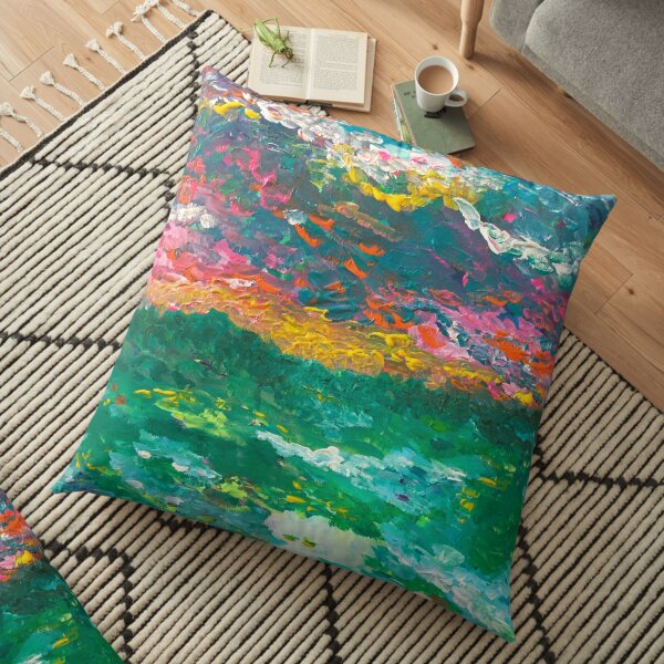 Monet’s Dream Floor Pillow