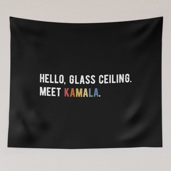 Item preview, Hello, Glass Ceiling. Meet Kamala. Kamala Harris designed and sold by Ellie and Jack.
