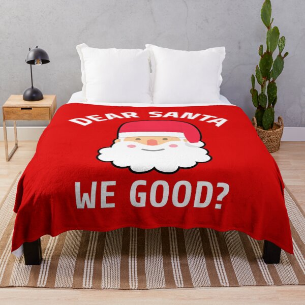 Item preview, Dear Santa We Good white red font designed and sold by Piztees.