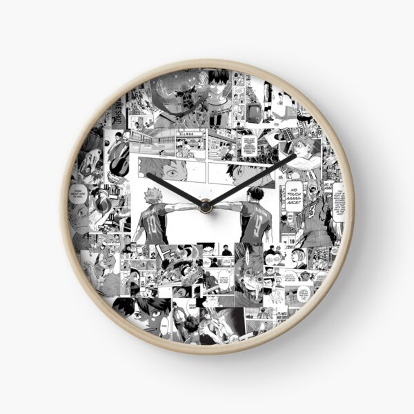 Haikyuu! Manga Collage V2 Clock