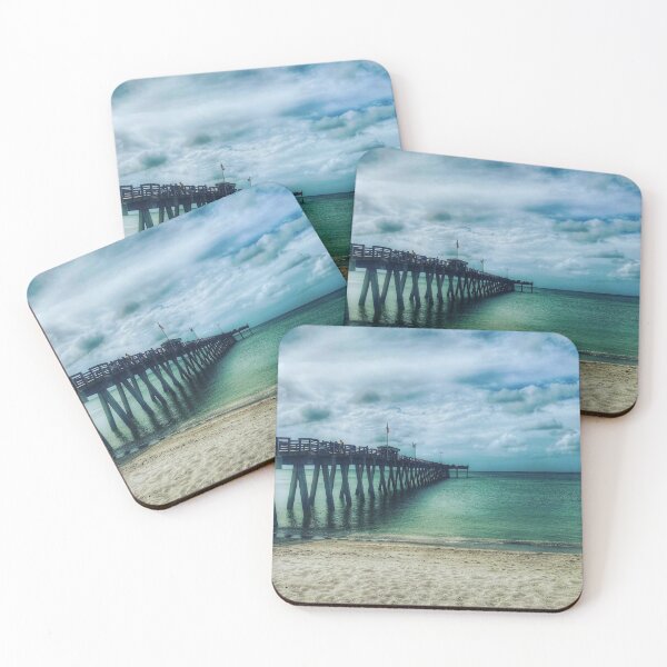 Item preview, Ocean pier before storm designed and sold by Joyce  Gerardi.