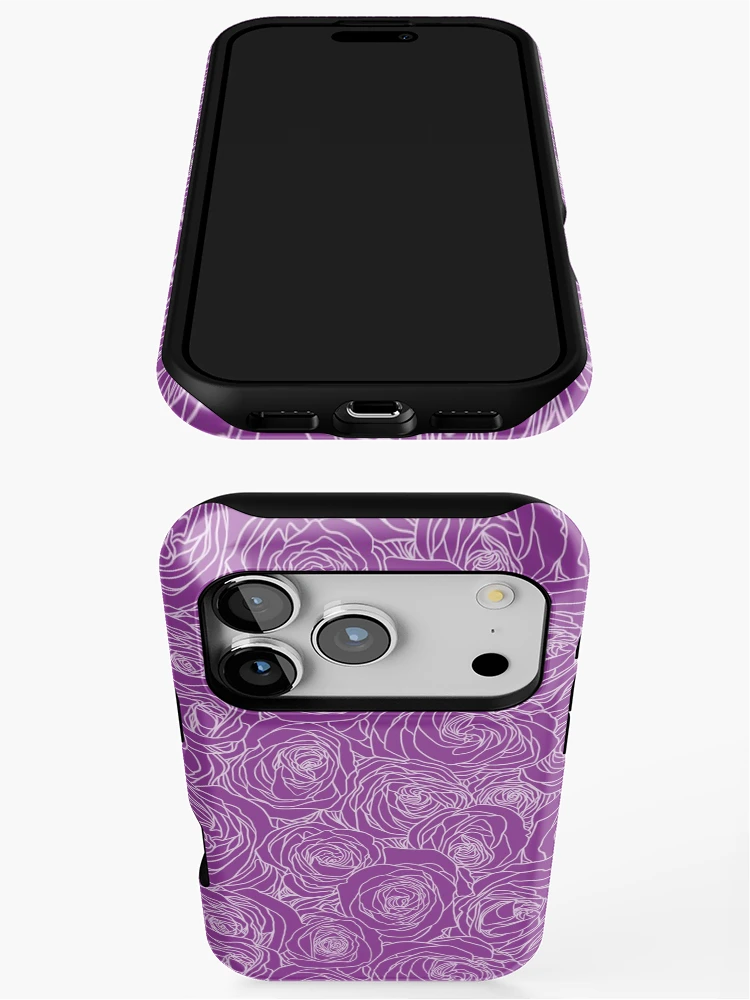 Thumbnail 3 of 4, iPhone Case, Orchid Purple Roses designed and sold by ColorObsession.