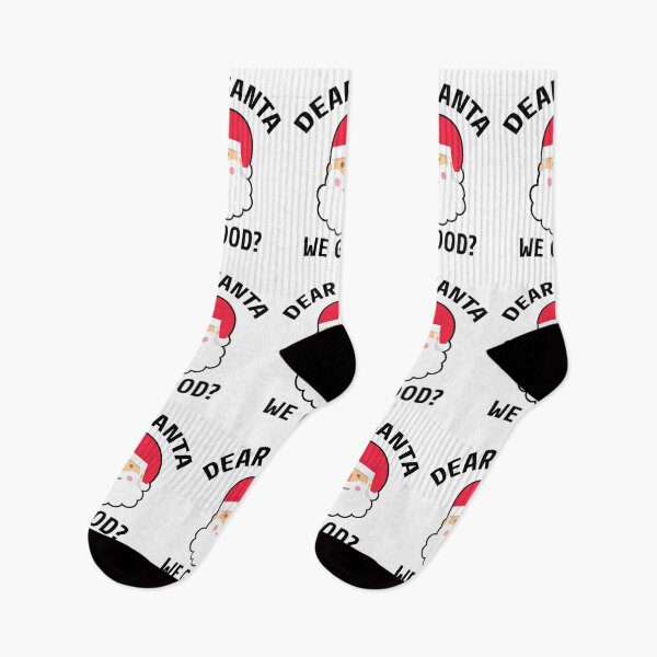 Item preview, Dear Santa We Good black font designed and sold by Piztees.