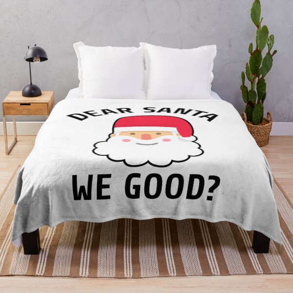 Item preview, Dear Santa We Good black font designed and sold by Piztees.