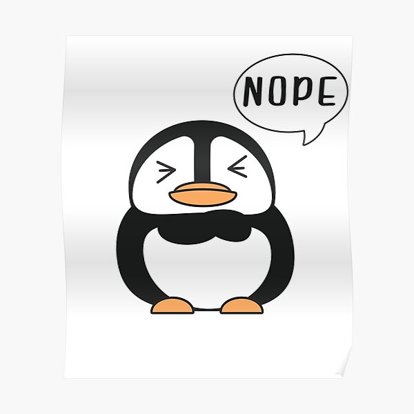 Wandbilder Pinguin Spruch Redbubble