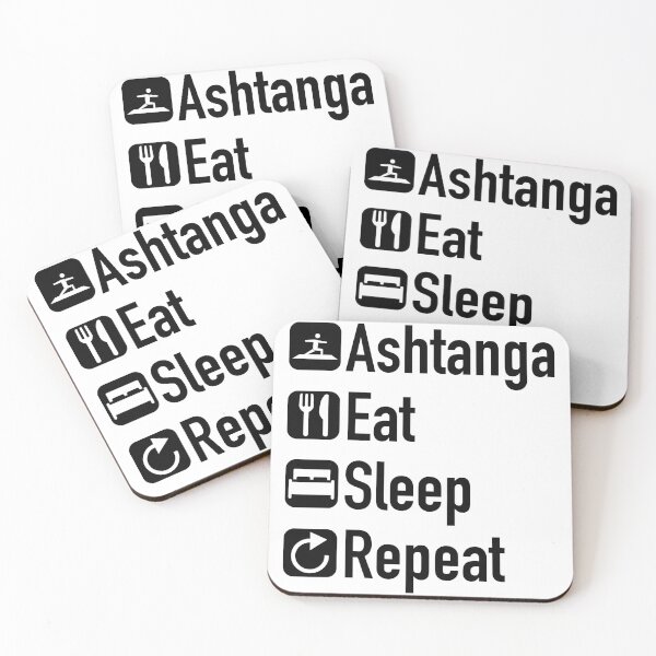 Item preview, Ashtanga eat sleep repeat designed and sold by Ashtangayogairl.