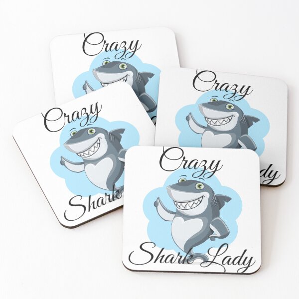 Item preview, Crazy Shark Lady designed and sold by LusterGirl.
