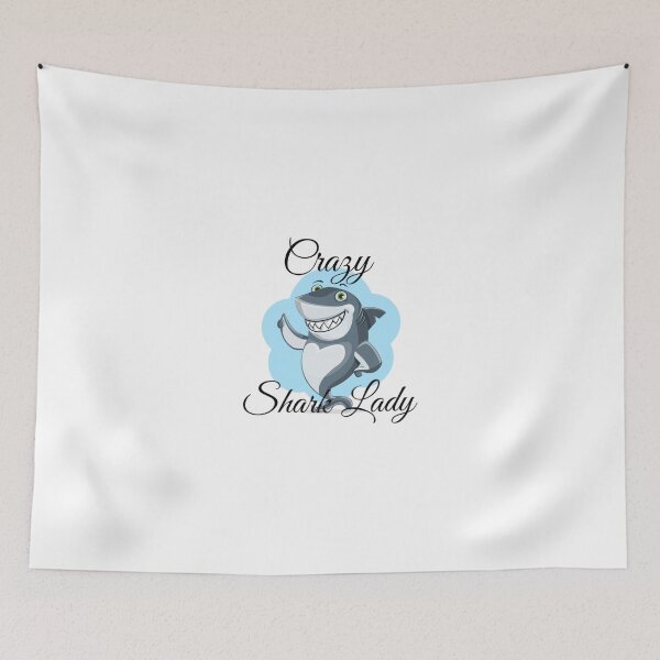 Item preview, Crazy Shark Lady designed and sold by LusterGirl.