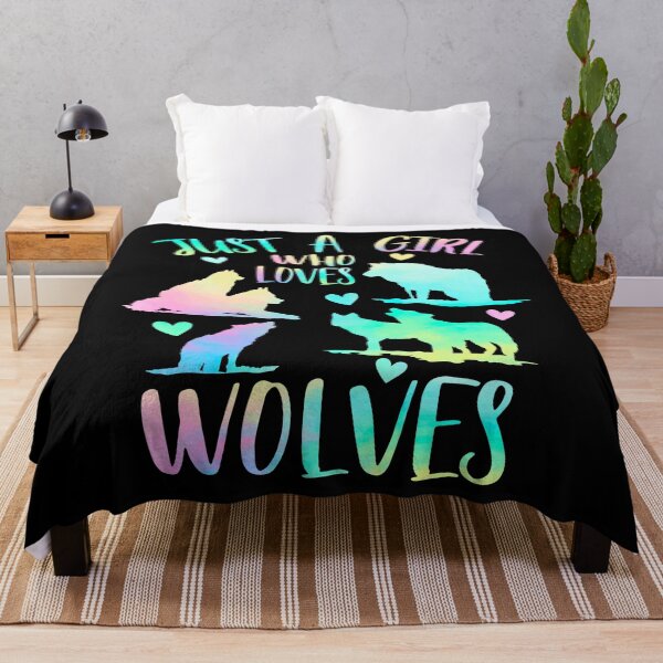 Item preview, Just a girl who loves Wolves designed and sold by PrettyPittie Shop.
