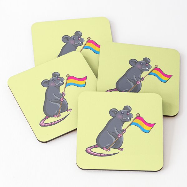 Item preview, Pansexual Pride Rat designed and sold by Charlotte Redfearn.