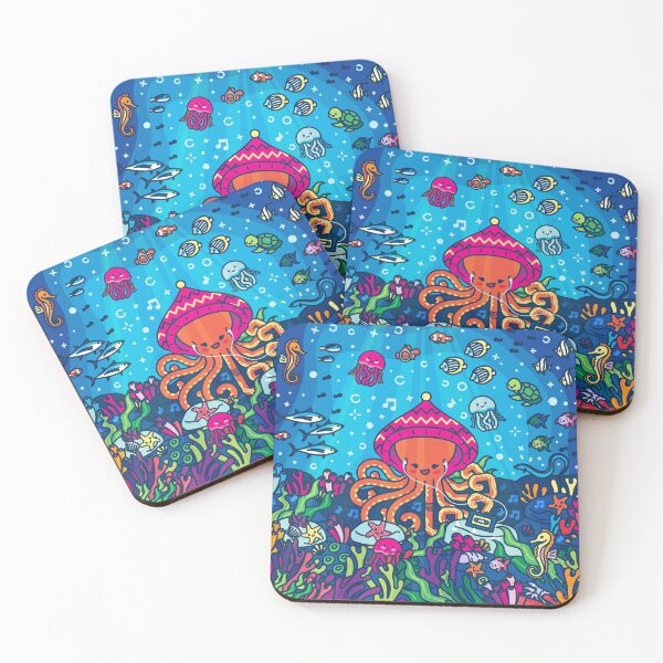 Item preview, Poulpa the octopus in the Tropical Reef - Creatober 2020 day 29 designed and sold by TokiPY.