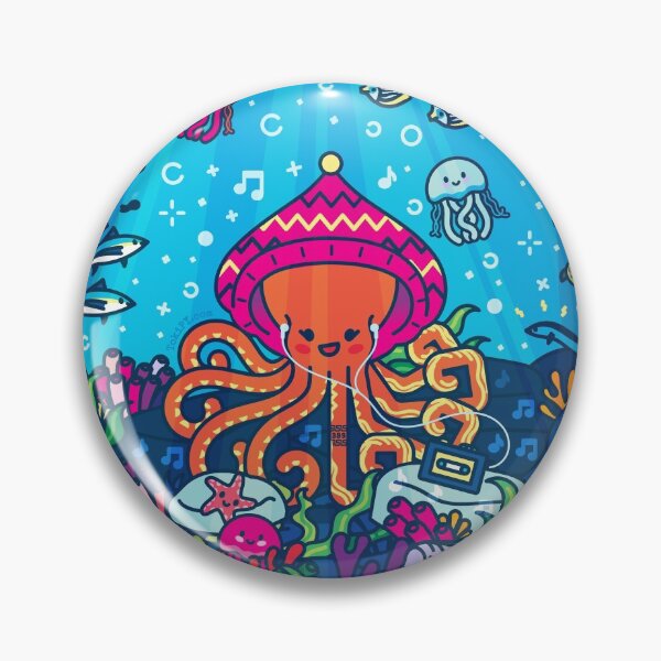 Item preview, Poulpa the octopus in the Tropical Reef - Creatober 2020 day 29 designed and sold by TokiPY.