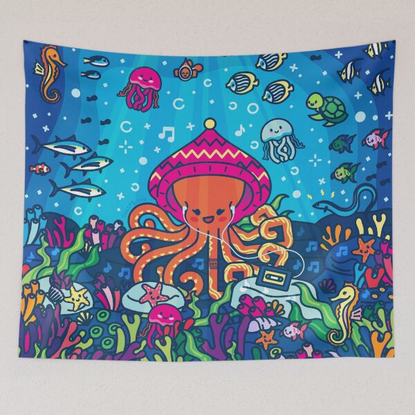 Item preview, Poulpa the octopus in the Tropical Reef - Creatober 2020 day 29 designed and sold by TokiPY.