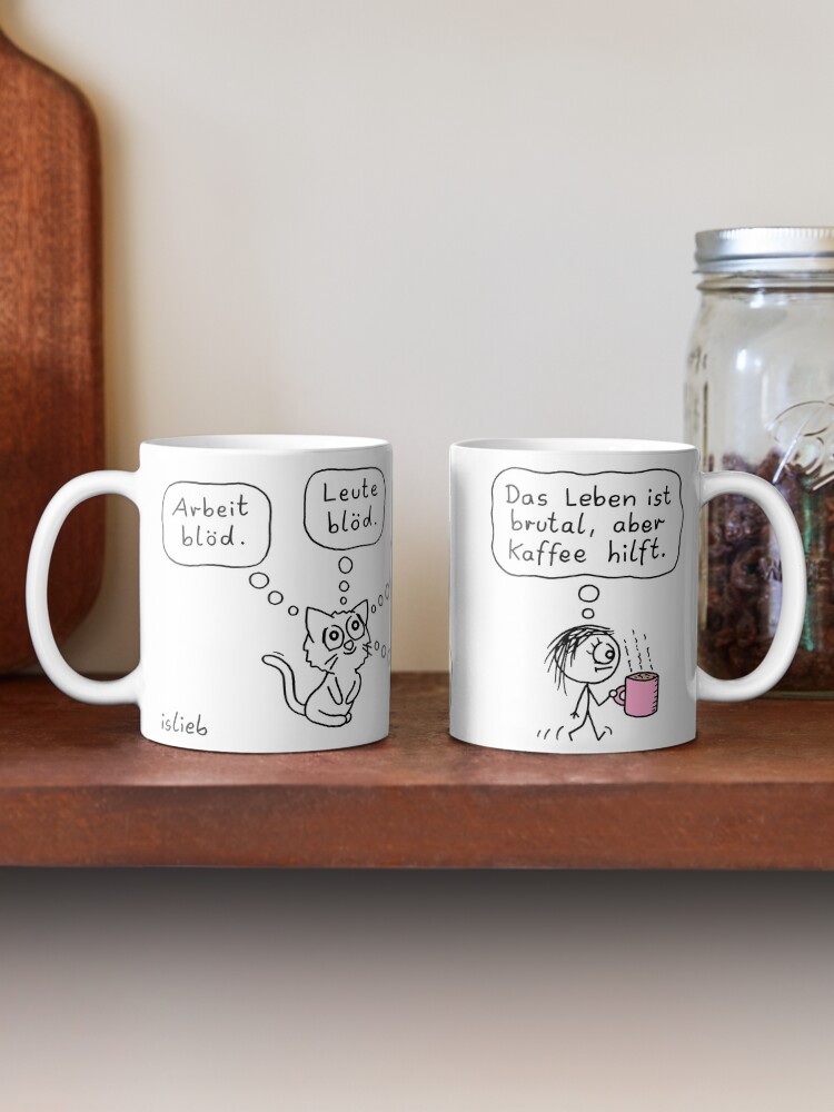 Thumbnail 2 von 6, Kaffeebecher, Kaffee-Katzen-Tasse designt und verkauft von islieb.