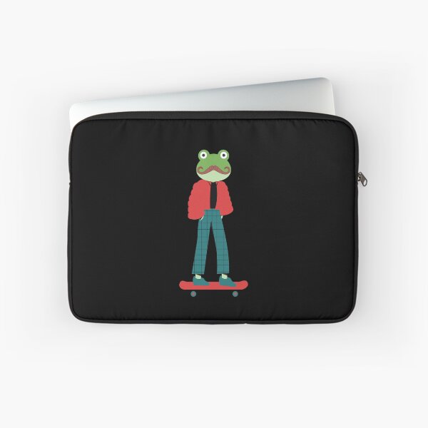 Item preview, Green Frog on skateboard with mustache designed and sold by NomadMessenger.