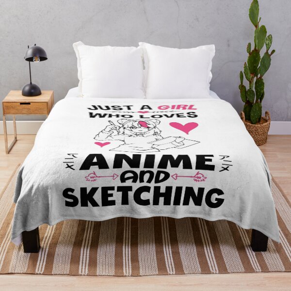 Item preview, Just A Girl Who Loves Anime and Sketching Cute Pink Otaku Manga  Kawaii Anime Lover Girls Gifts Ideas designed and sold by clothesy7.