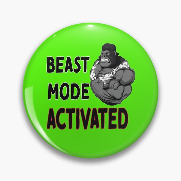 Artikelvorschau, Bestienmodus Gorilla-Modus Fitness T. entworfen und verkauft von Forethoughts.