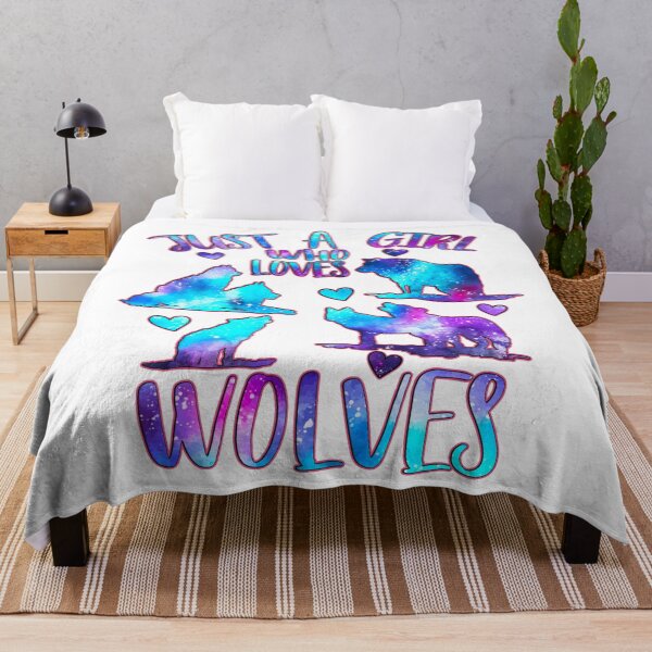 Item preview, Just a girl who loves Wolves designed and sold by PrettyPittie Shop.