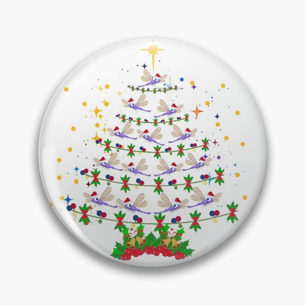 Item preview, Funny Dragonfly Christmas Tree Merry Christmas dragonfly Tree designed and sold by designmaster423.