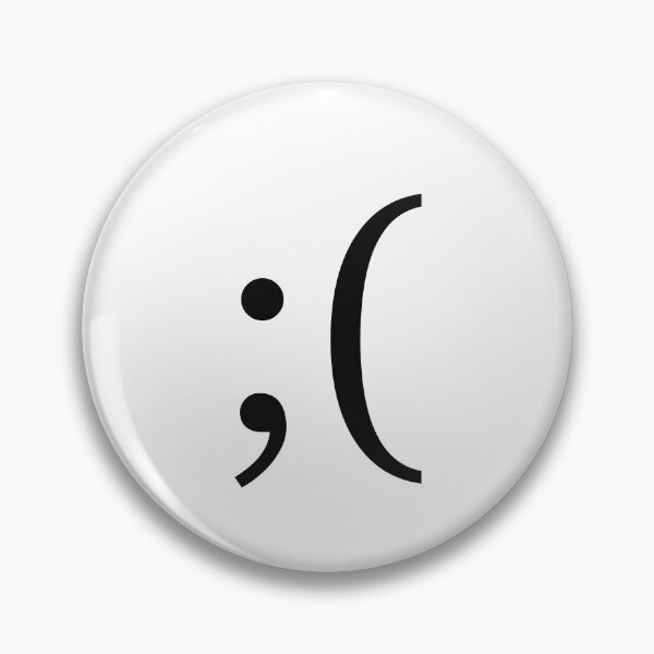 Item preview, sad winky face  designed and sold by PaulinaS.