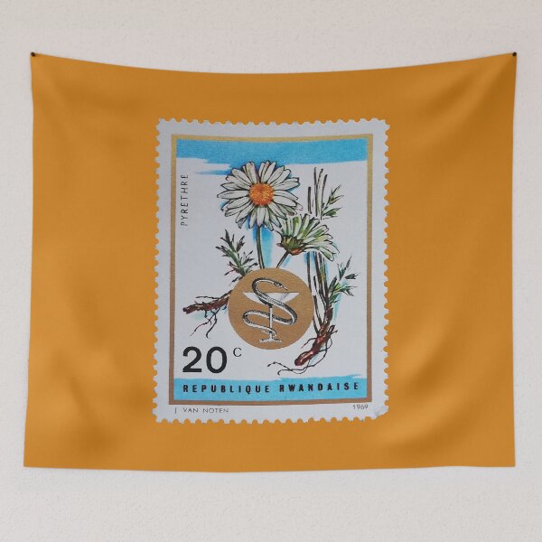 Item preview, White Daisy Flower 1969 Vintage Stamp designed and sold by StampCollection.